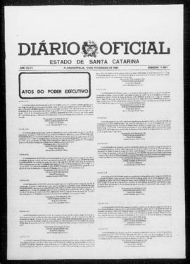 Diário Oficial do Estado de Santa Catarina. Ano 47. N° 11661 de 10/02/1981