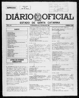 Diário Oficial do Estado de Santa Catarina. Ano 58. N° 14696 de 27/05/1993