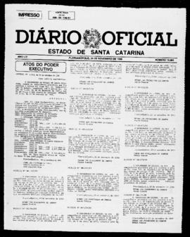 Diário Oficial do Estado de Santa Catarina. Ano 54. N° 13584 de 24/11/1988