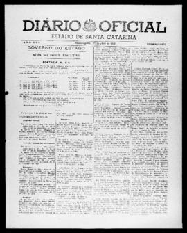 Diário Oficial do Estado de Santa Catarina. Ano 25. N° 6075 de 22/04/1958