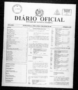 Diário Oficial do Estado de Santa Catarina. Ano 73. N° 18145 de 19/06/2007