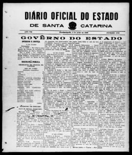 Diário Oficial do Estado de Santa Catarina. Ano 7. N° 1798 de 04/07/1940
