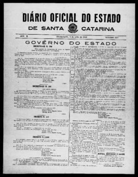 Diário Oficial do Estado de Santa Catarina. Ano 10. N° 2531 de 01/07/1943