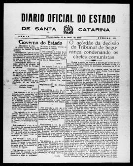 Diário Oficial do Estado de Santa Catarina. Ano 4. N° 923 de 17/05/1937