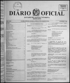 Diário Oficial do Estado de Santa Catarina. Ano 71. N° 17446 de 29/07/2004