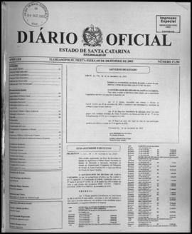 Diário Oficial do Estado de Santa Catarina. Ano 70. N° 17294 de 05/12/2003