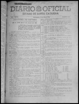 Diário Oficial do Estado de Santa Catarina. Ano 28. N° 6850 de 21/07/1961