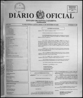 Diário Oficial do Estado de Santa Catarina. Ano 70. N° 17298 de 11/12/2003