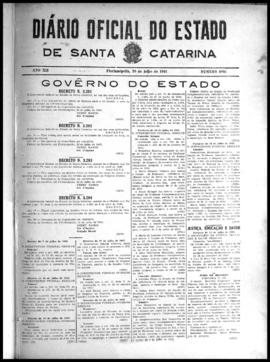 Diário Oficial do Estado de Santa Catarina. Ano 12. N° 3025 de 20/07/1945