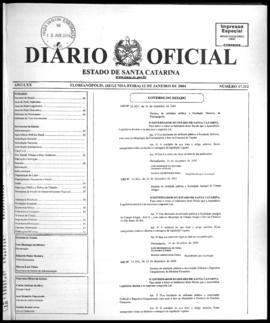 Diário Oficial do Estado de Santa Catarina. Ano 70. N° 17312 de 12/01/2004
