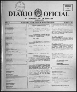 Diário Oficial do Estado de Santa Catarina. Ano 70. N° 17296 de 09/12/2003