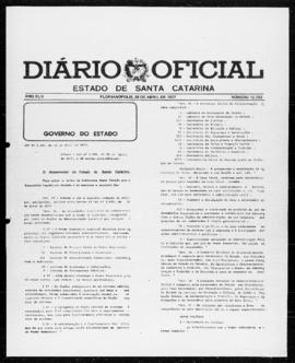 Diário Oficial do Estado de Santa Catarina. Ano 42. N° 10723 de 29/04/1977