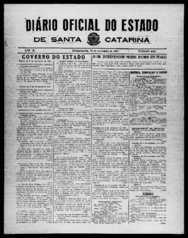 Diário Oficial do Estado de Santa Catarina. Ano 10. N° 2621 de 16/11/1943