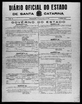 Diário Oficial do Estado de Santa Catarina. Ano 10. N° 2614 de 03/11/1943